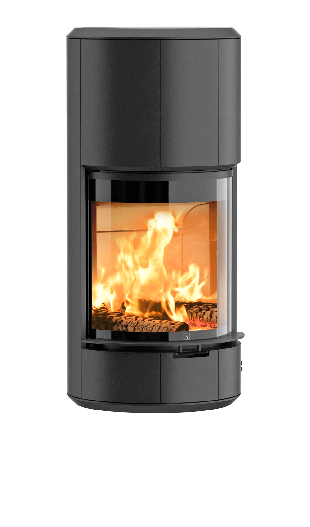 Großer schwarzer Wandkamin Scan 87